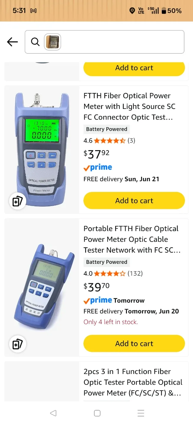 Optical Power Meter & Visual Fault Locator