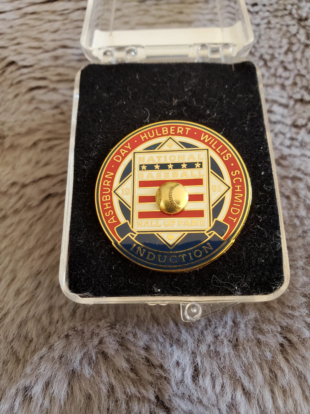 1995 National Baseball Hall of Fame Induction Press Pin ⚽