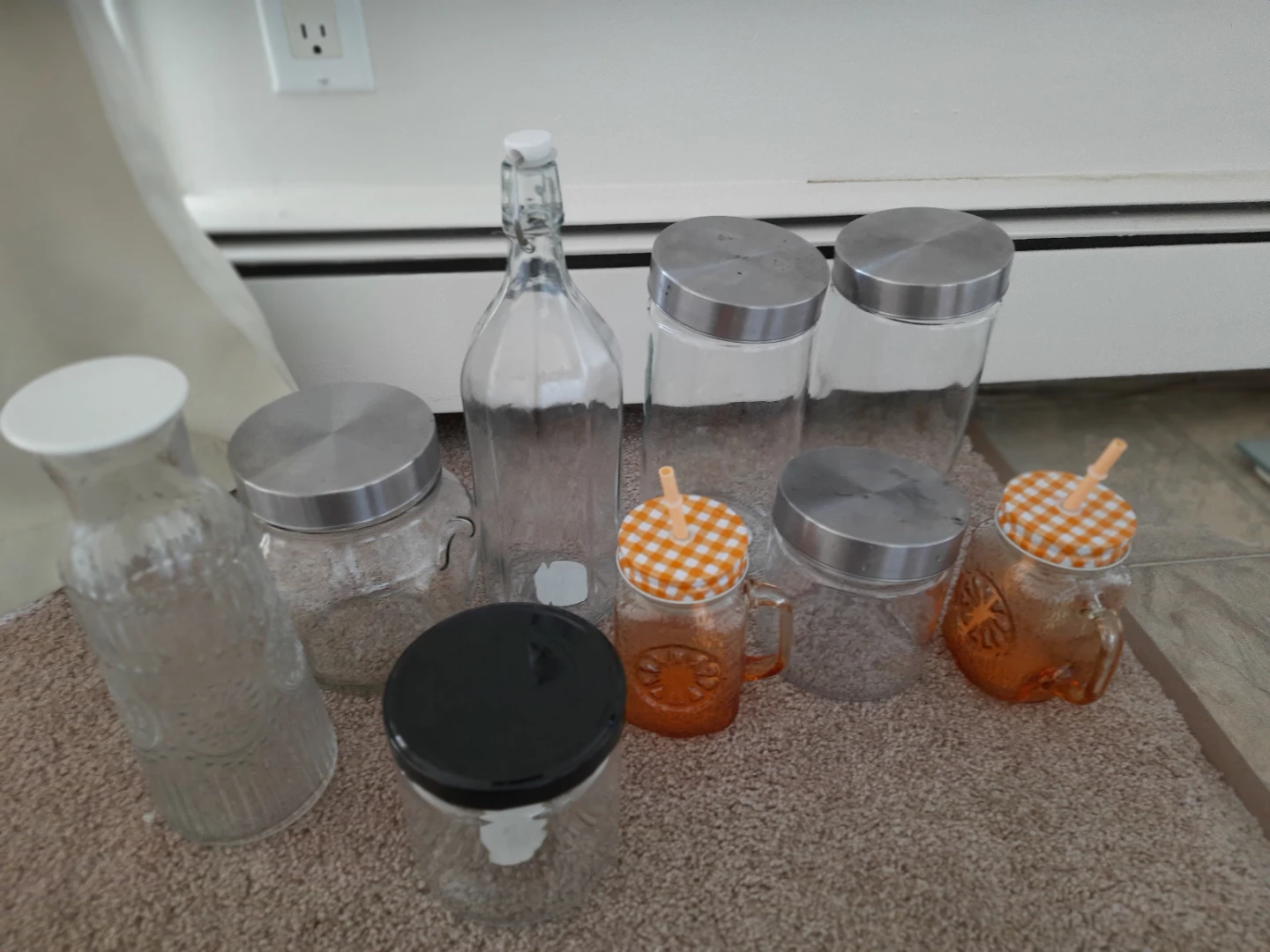 Storage Glass Jars and Bottles Set - photo 2