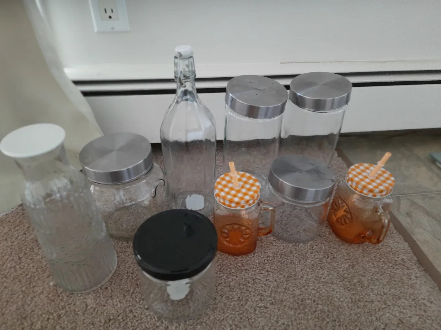 Storage Glass Jars and Bottles Set - photo 2