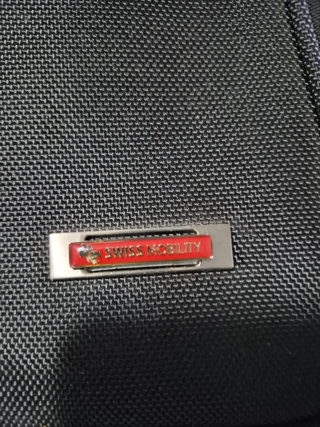 Swiss Mobility Black Rolling Suitcase with Wella Logo - photo 2