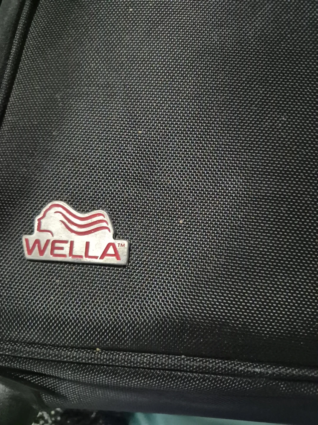 Swiss Mobility Black Rolling Suitcase with Wella Logo - photo 3
