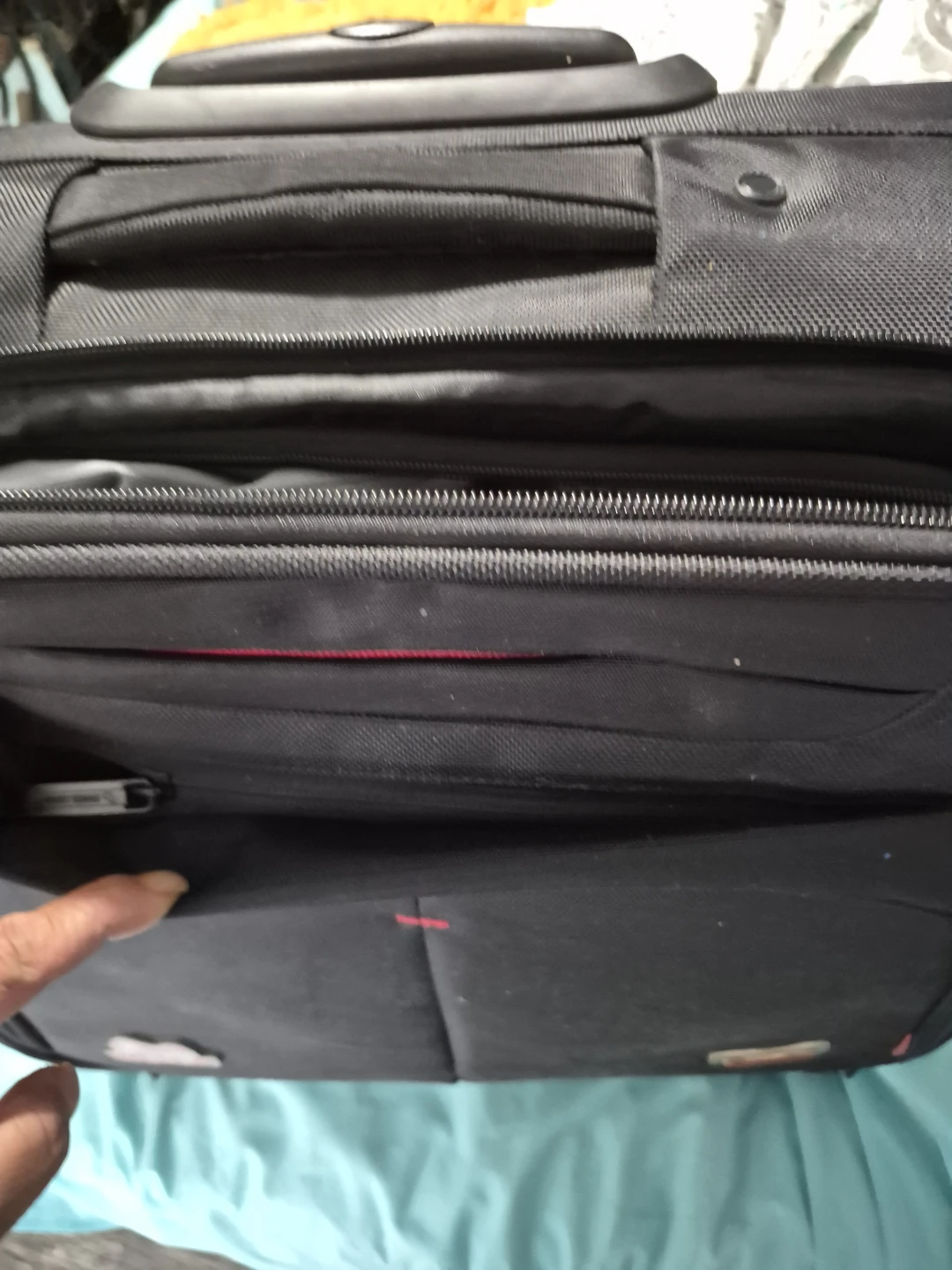 Swiss Mobility Black Rolling Suitcase with Wella Logo - photo 4