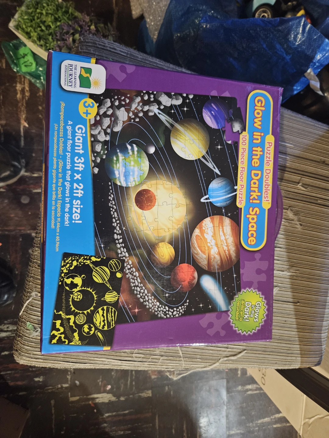 The Learning Journey Glow in the Dark Space Floor Puzzle - photo 2