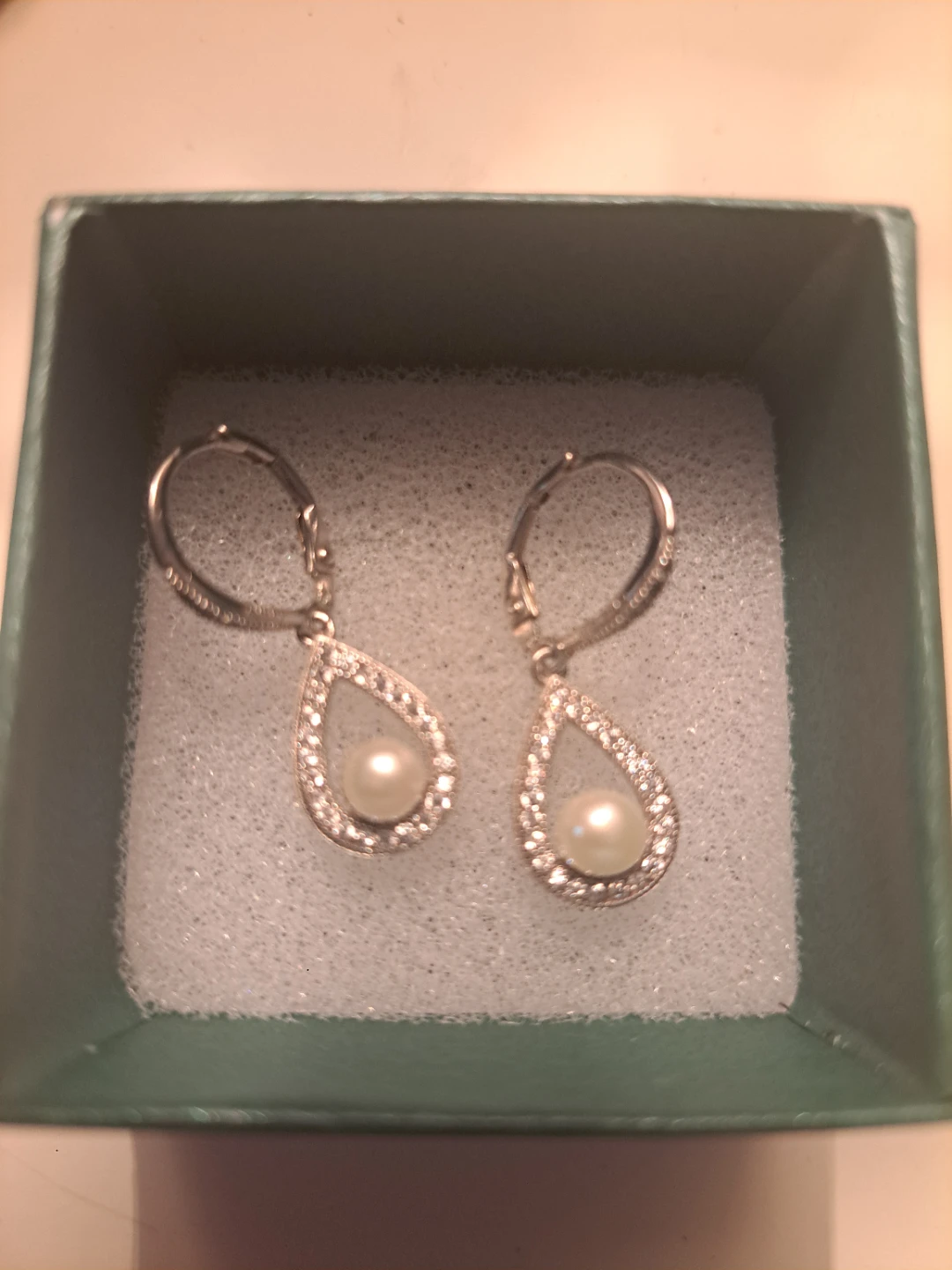 925 Pearl Dangle Earrings - photo 2
