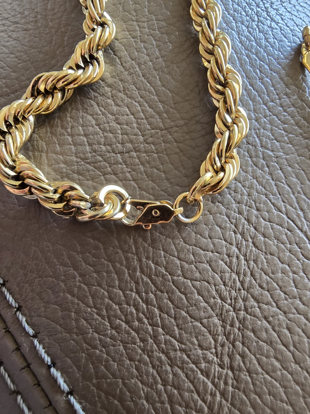 Gold Rope Chain Necklace and Bracelets - photo 4
