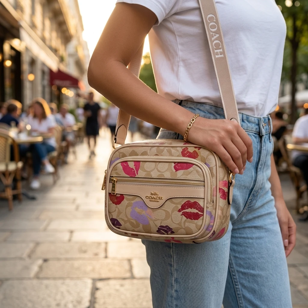 Coach Lip Print Camera Bag - photo 2