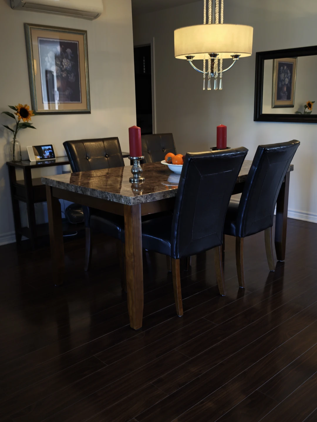 Moving Sale - Marble top dining table with 4 chairs - photo 5