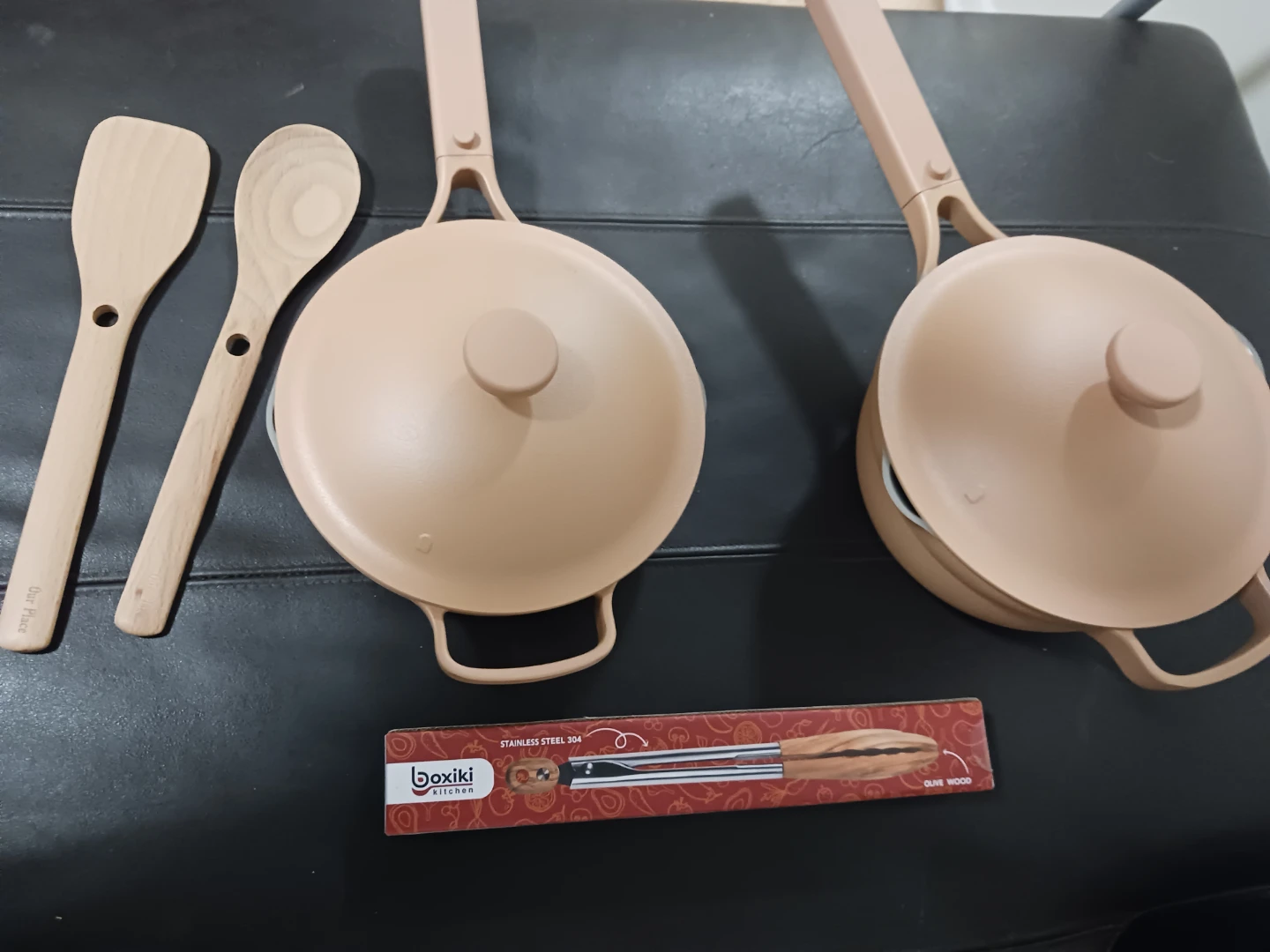 Our Place Pot & Pan Set with Wooden Utensils