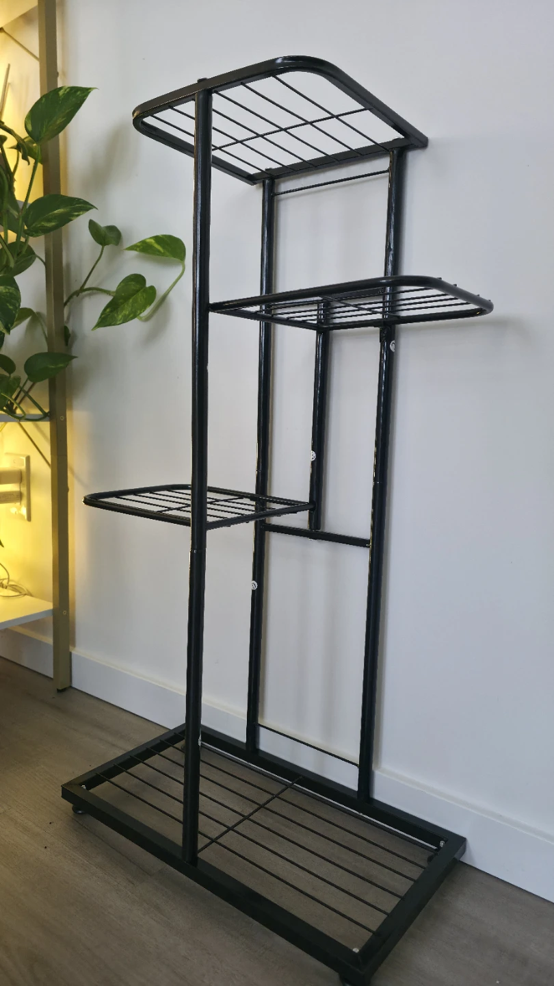 Black Metal Tiered Plant Stand - photo 3