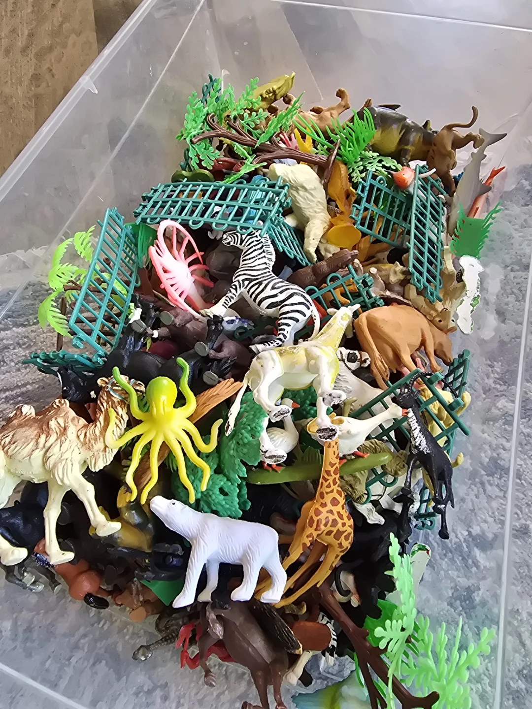 Assorted Toy Animals and Accessories