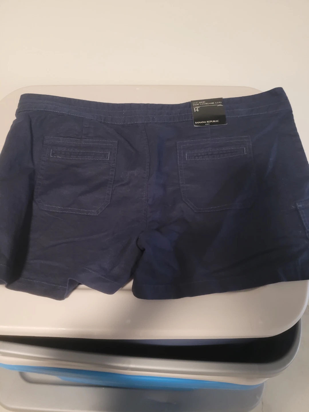 Banana Republic Martin Fit Shorts Navy Blue Size 14 - photo 3