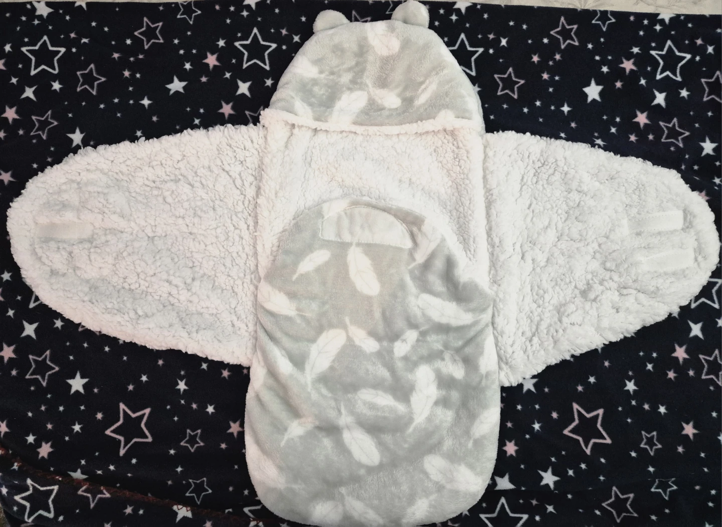 Baby Swaddle Sack with Hood - photo 2