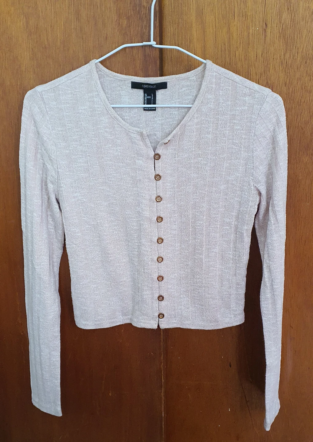 Cream Button-Up Blouse