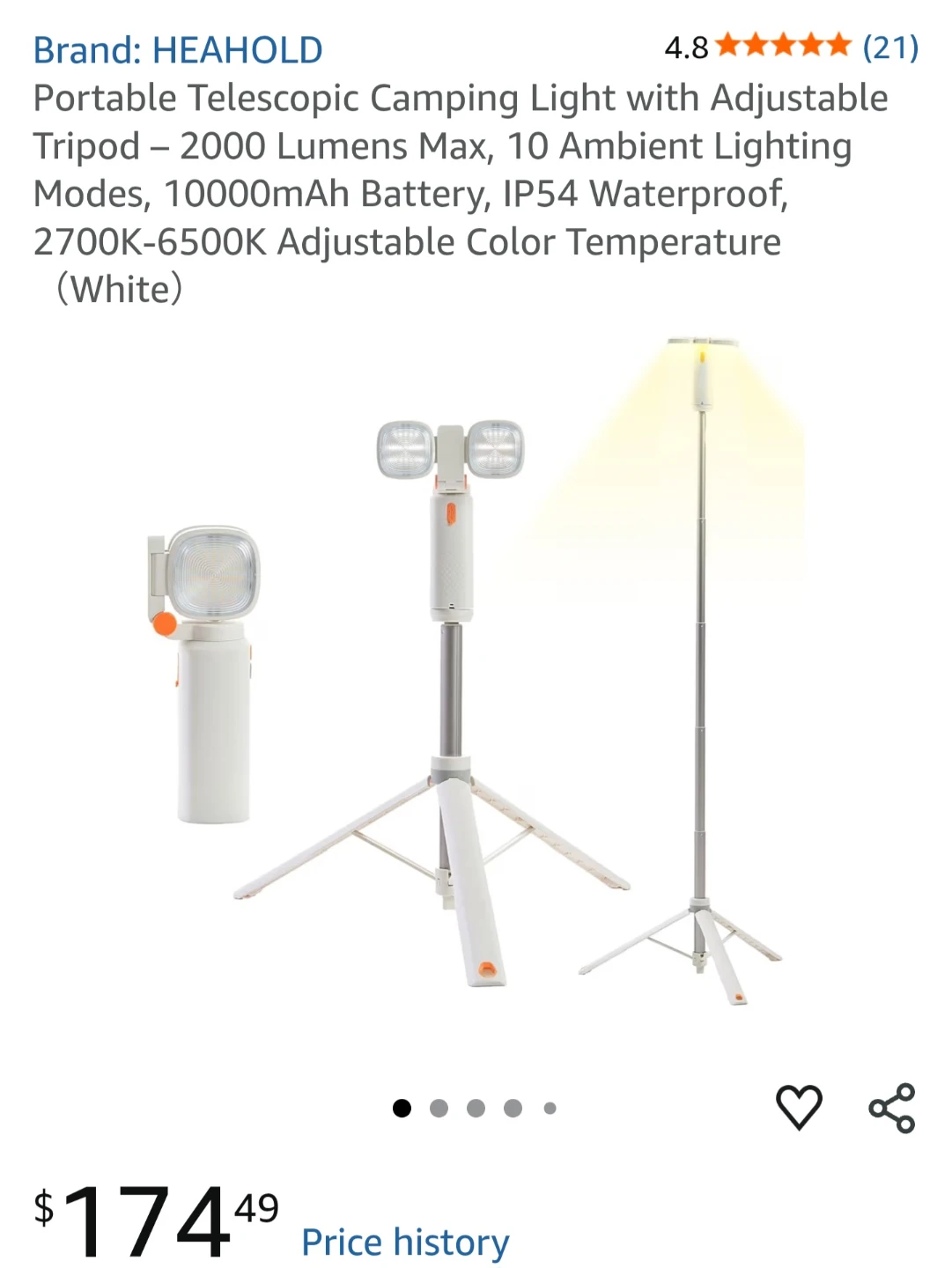 HEAHOLD Telescopic  Light