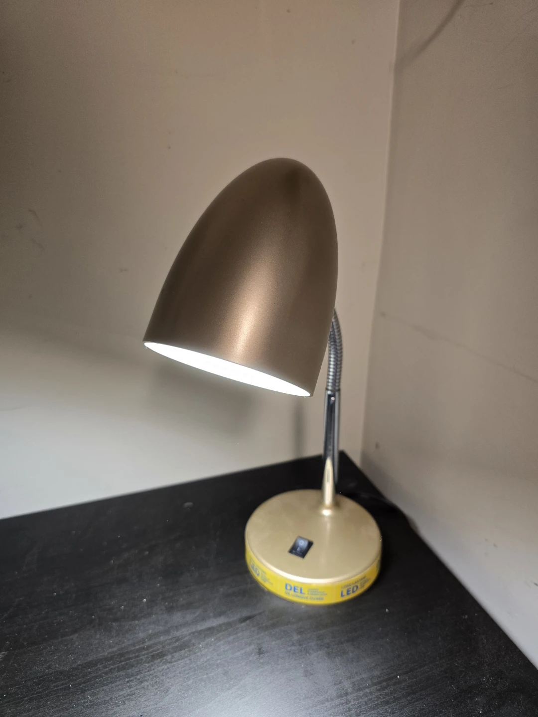 Golden LED table lamp