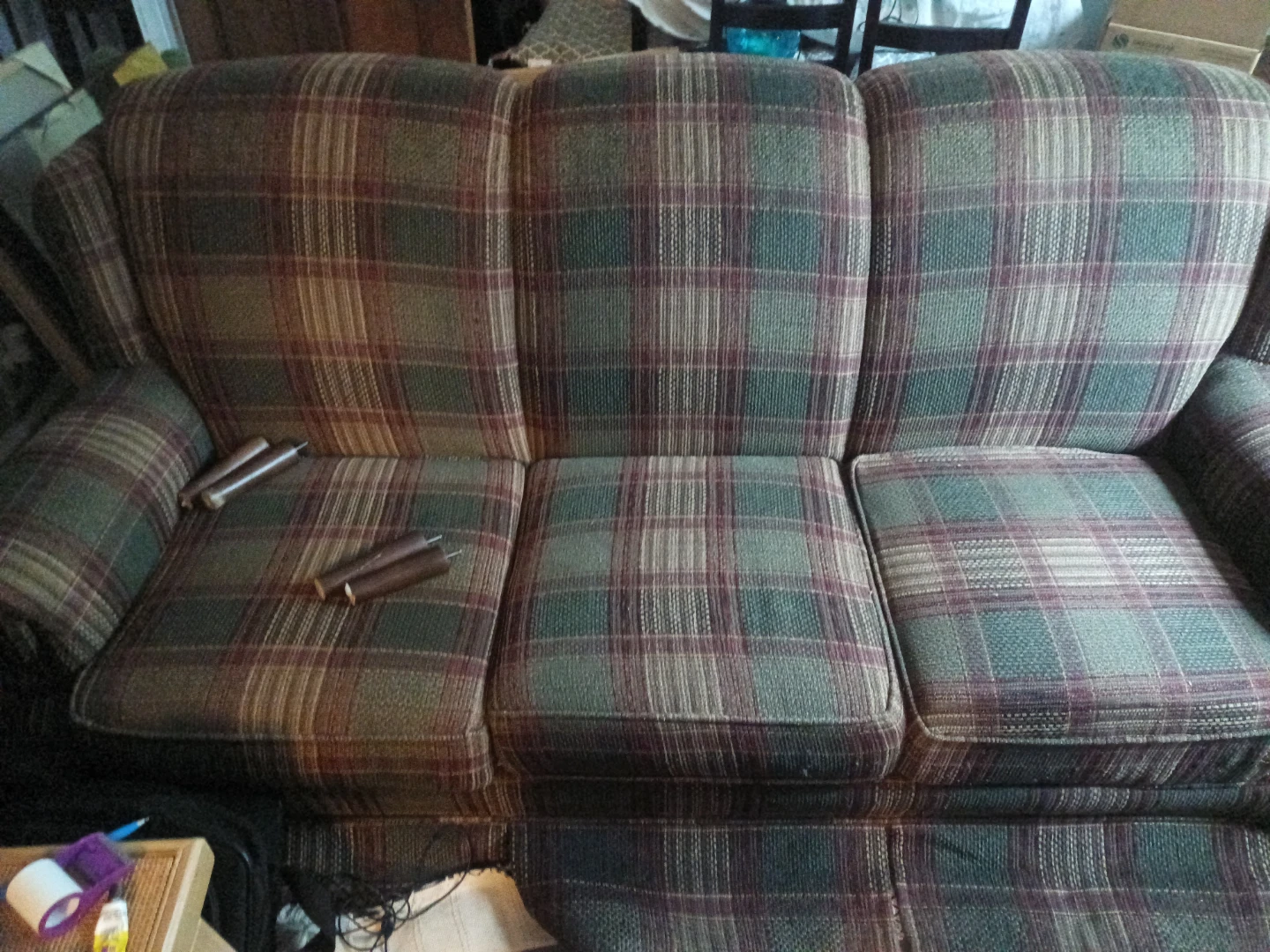 Plaid Sofa
