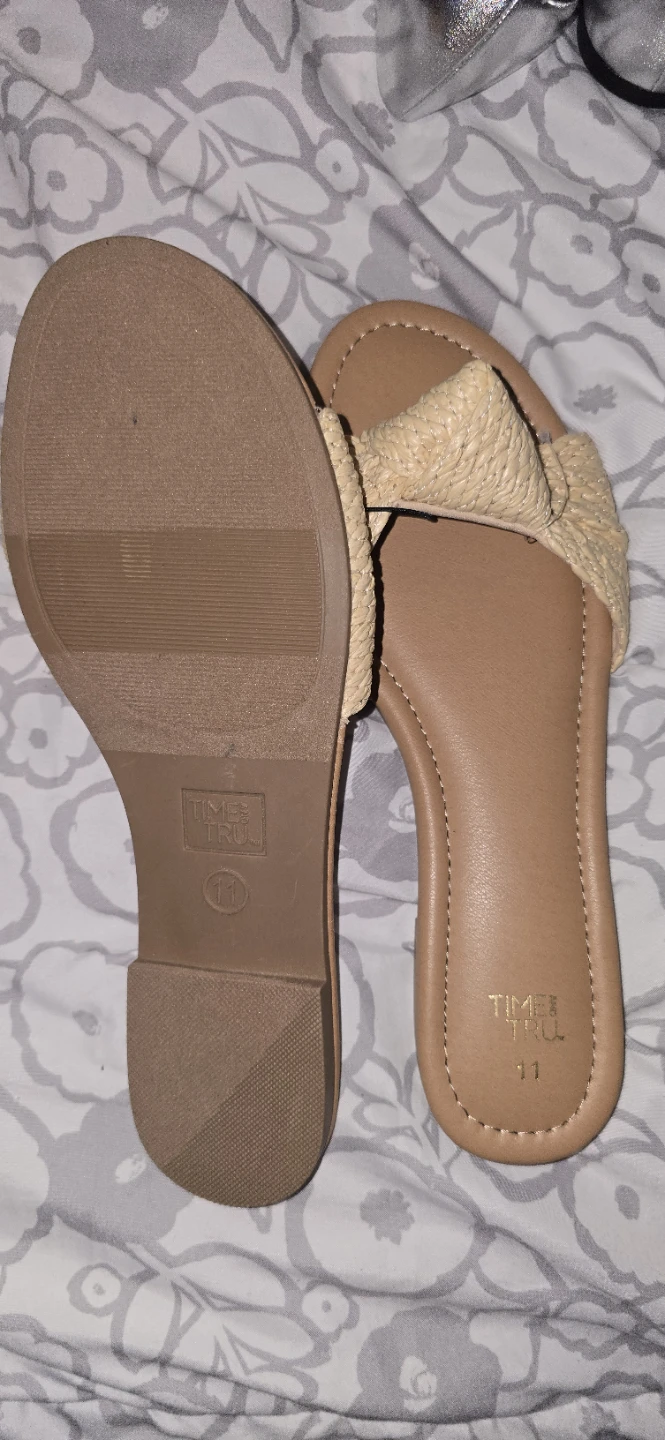 Time and Tru Women's Slide Sandals Size 11