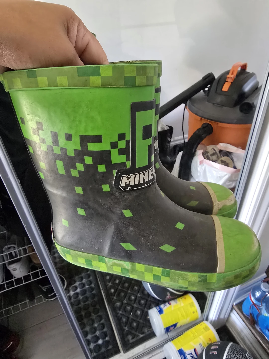 Minecraft Kids Rain Boots