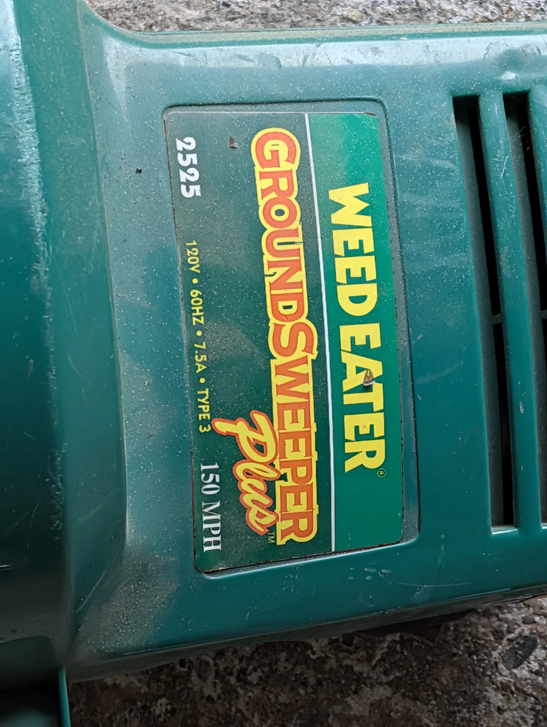 WEED EATER Groundsweeper Plus Leaf Blower - photo 2
