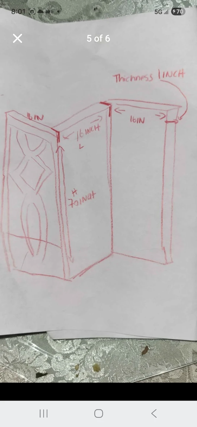 Wooden cream.room.divider - photo 2