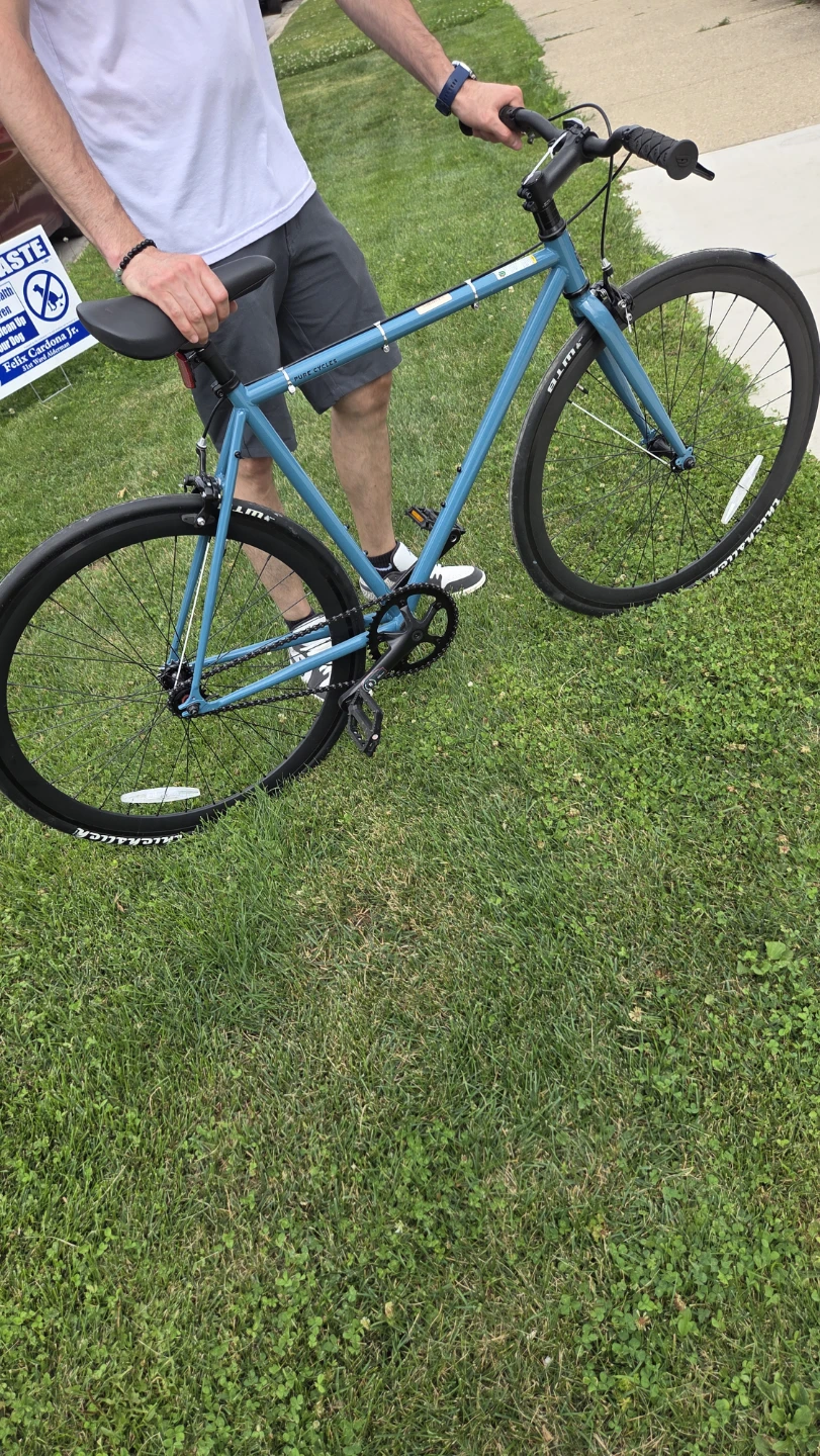 Blue Fixie Bicycle - photo 3