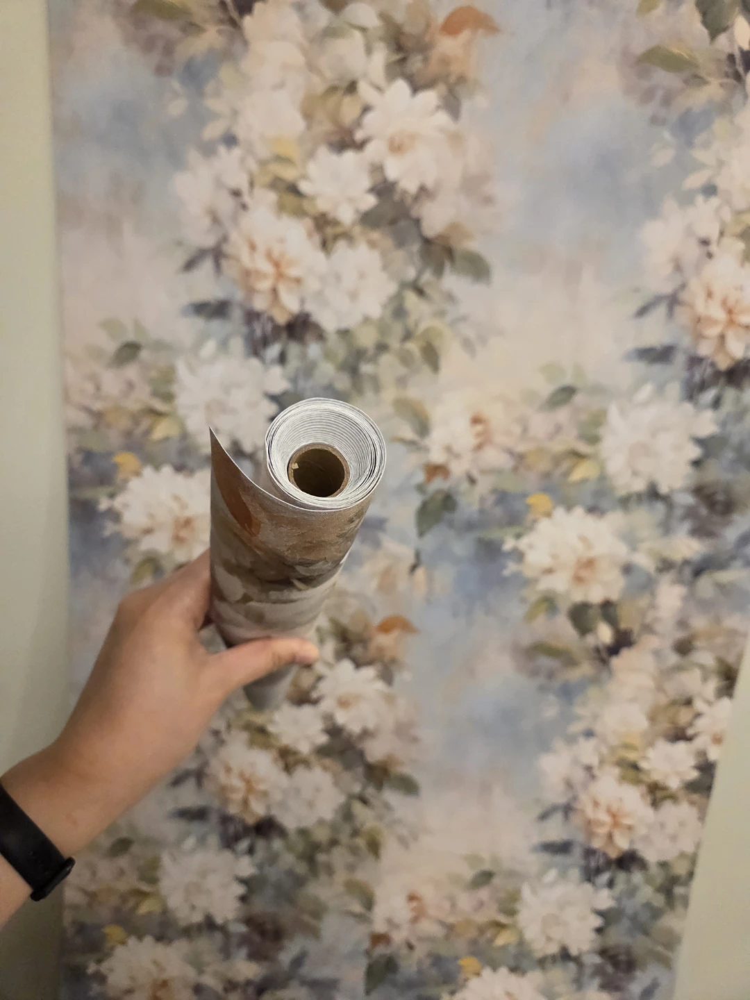 Floral Wallpaper Roll + DIY Backdrop