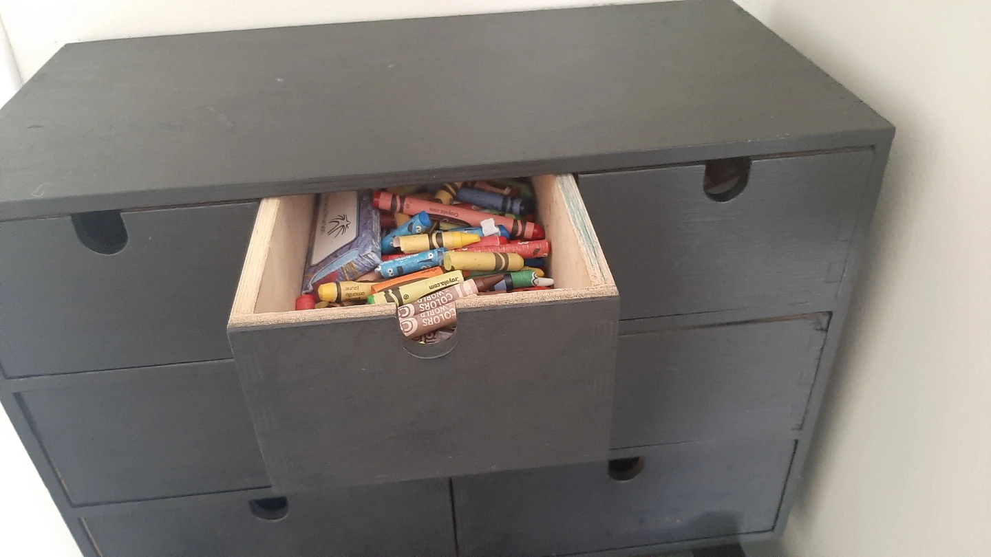 Black Wooden Dresser / Storage Unit - photo 2