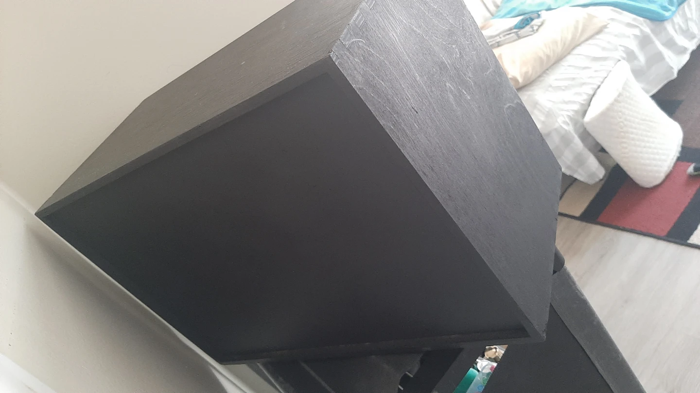 Black Wooden Dresser / Storage Unit - photo 4