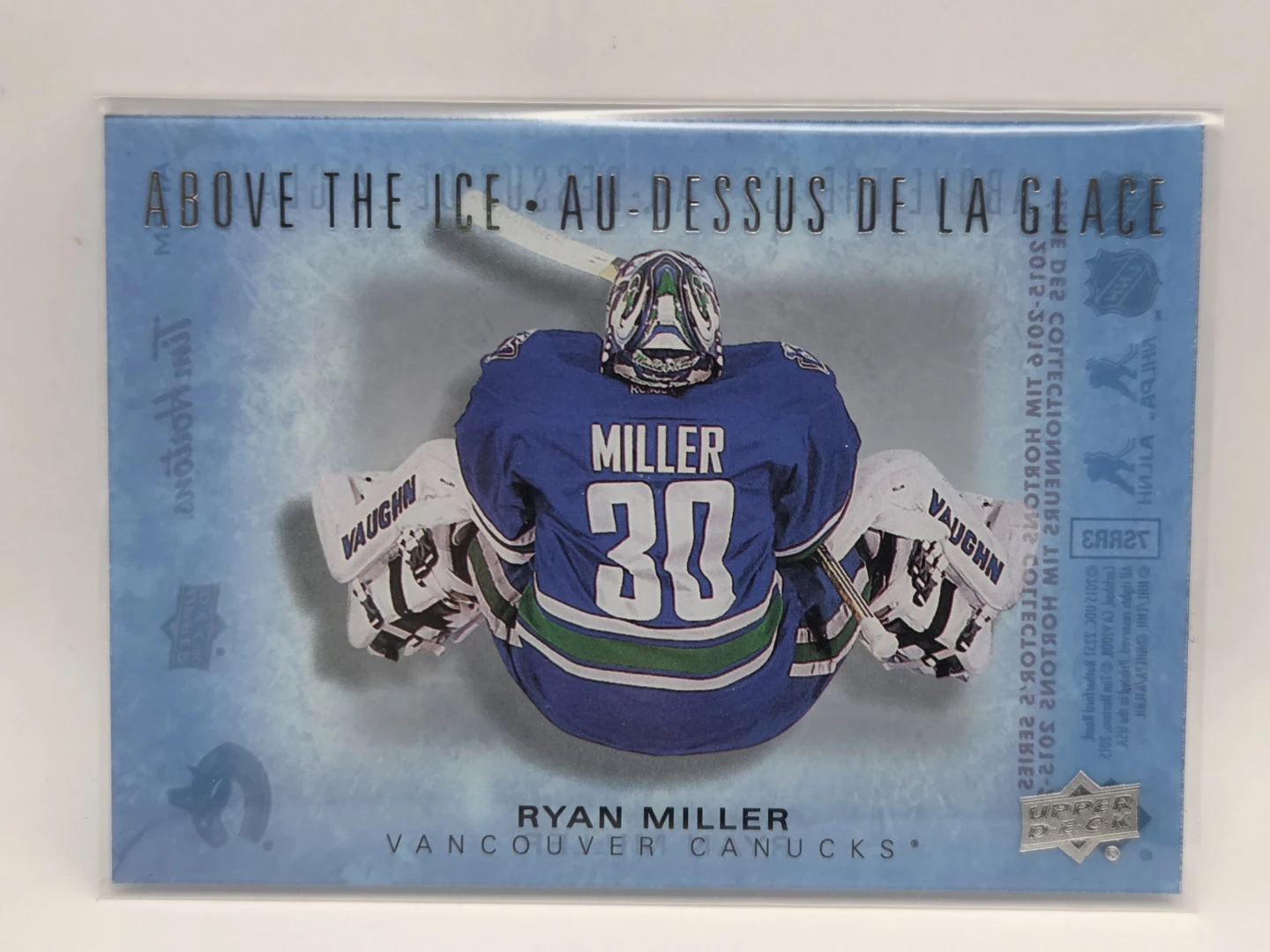 2015-16 Tim Hortons Ryan Miller Above the Ice Canucks