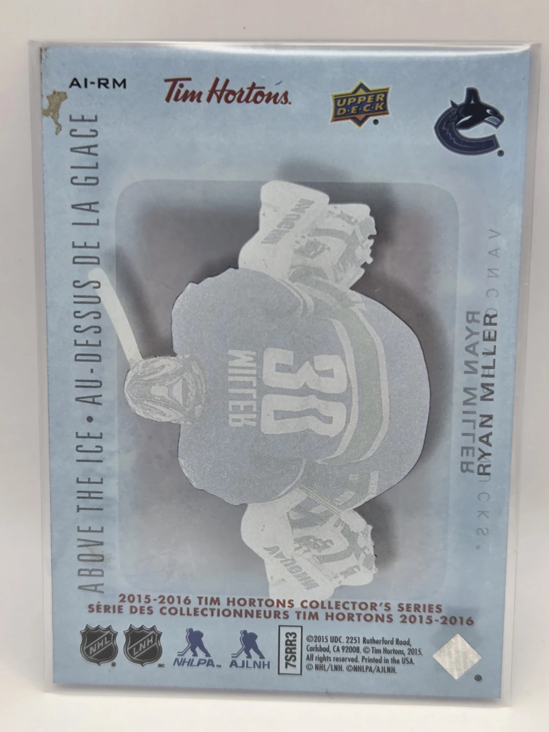 2015-16 Tim Hortons Ryan Miller Above the Ice Canucks - photo 2