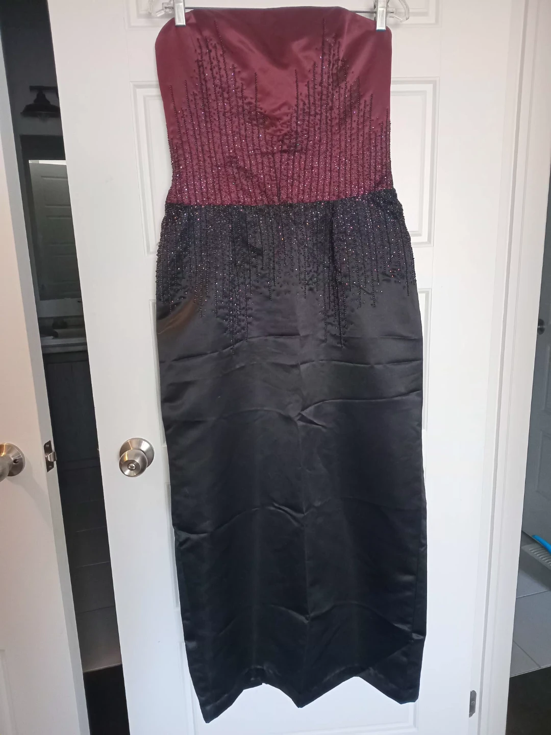 Strapless Beaded Dress