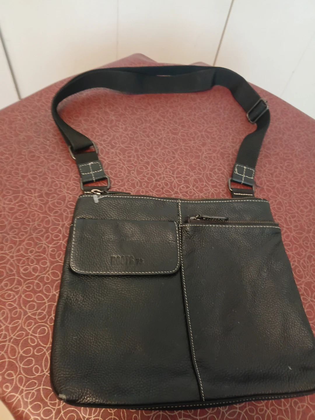 Roots 73 Black Leather Crossbody Bag - photo 3