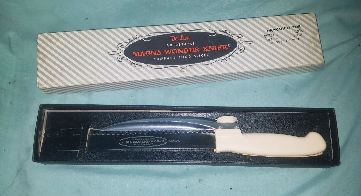 Vintage Deluxe Magna Wonder Knife Adjustable Food Slicer - photo 3
