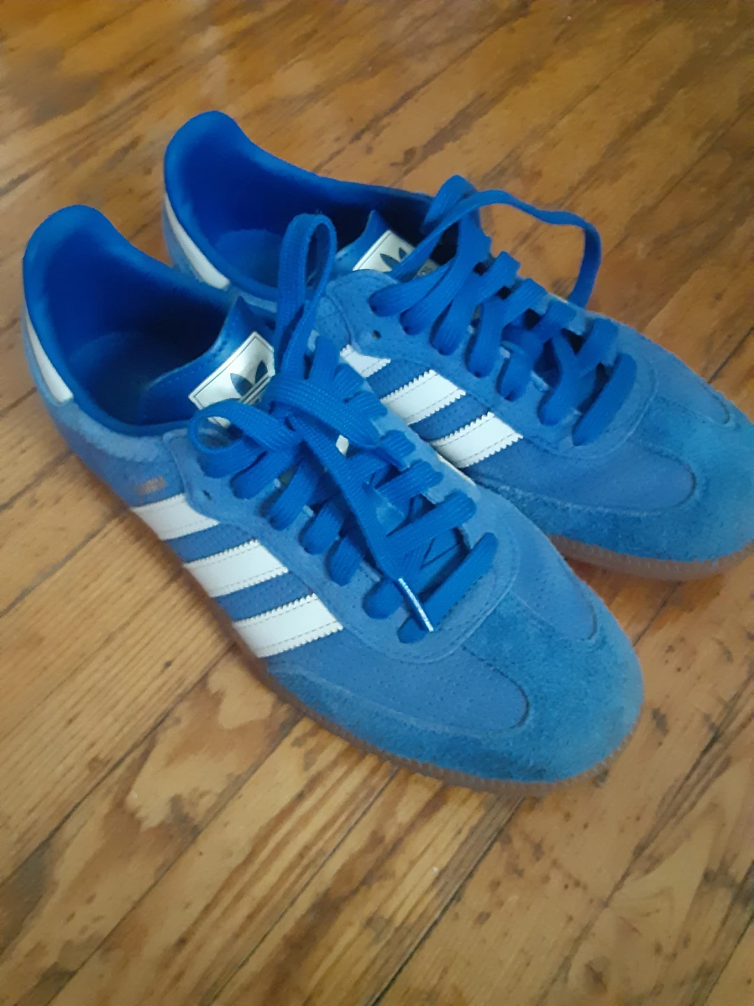 Adidas Gazelle Blue Suede Sneakers