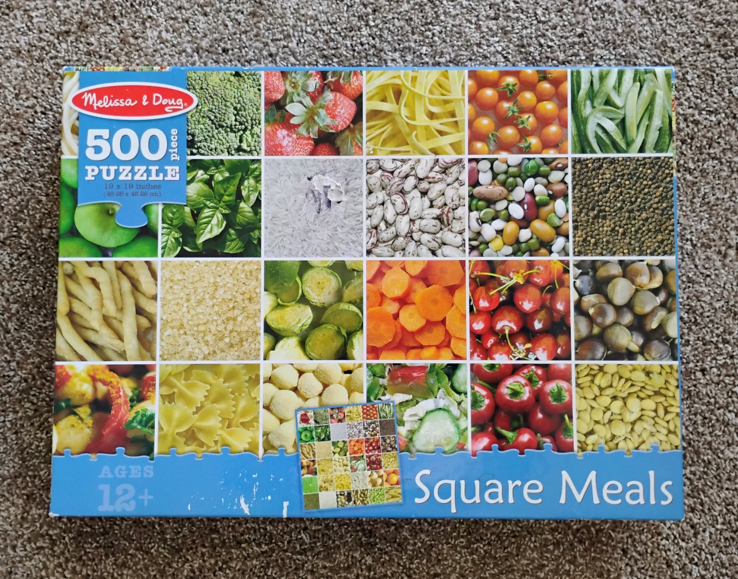 "SQUARE MEALS” 500 PIECE PUZZLE (BY MASTER PIECES)