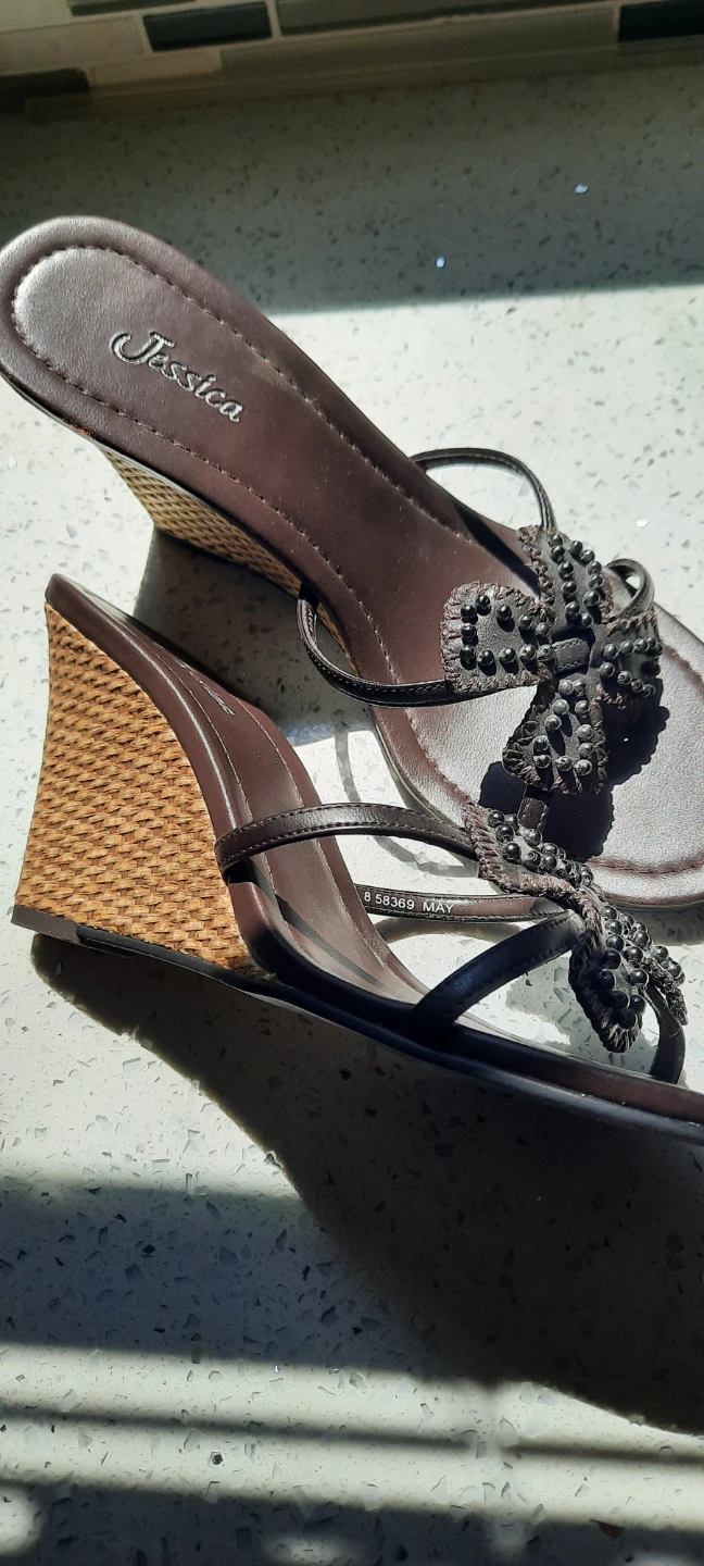 New Stylish Brown Wedge Sandals, ready for Summer