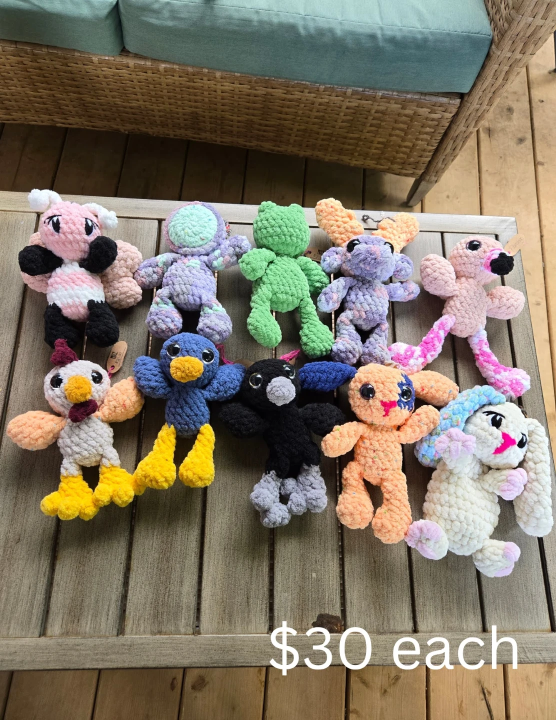 Handmade crochet plushies