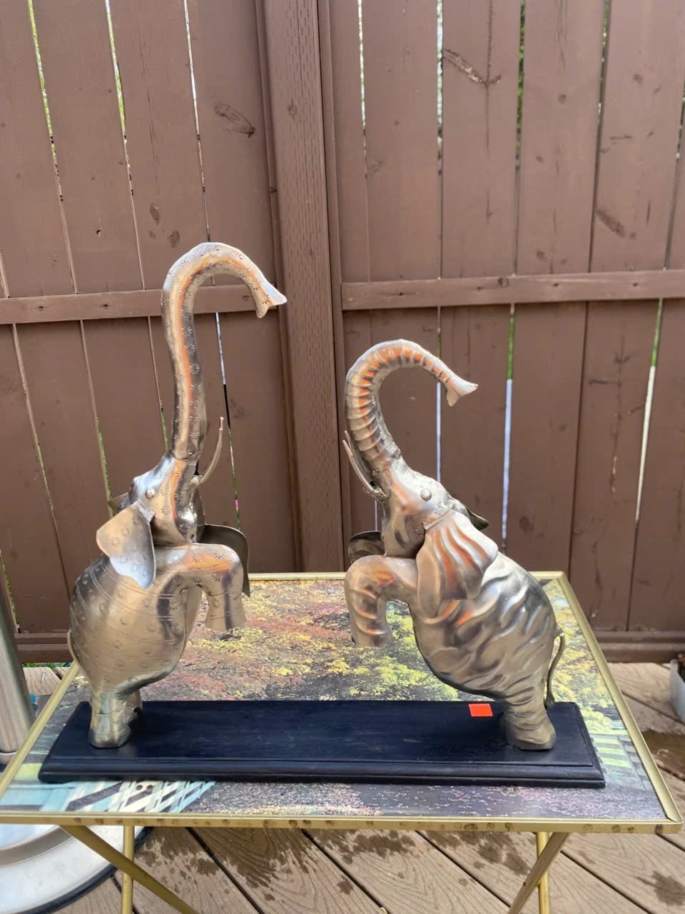 Vintage Metal Elephant Figurines - Set of 2 - photo 3