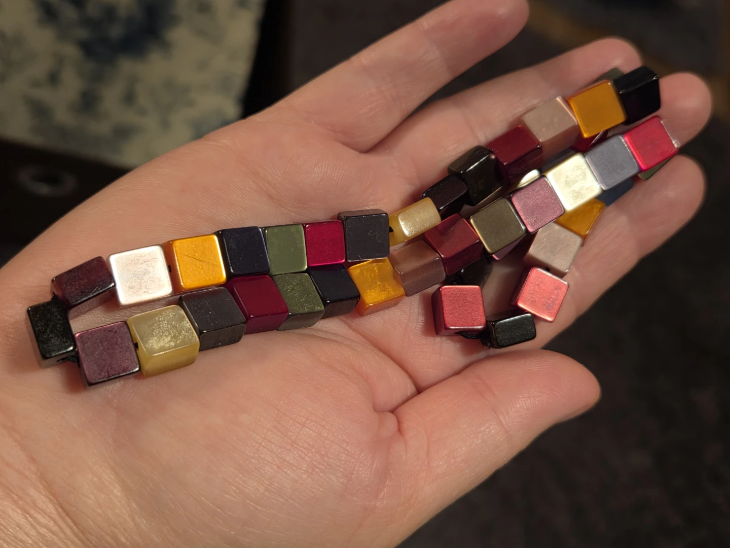 Multi-colour Beaded Necklace and Earring Set - photo 5