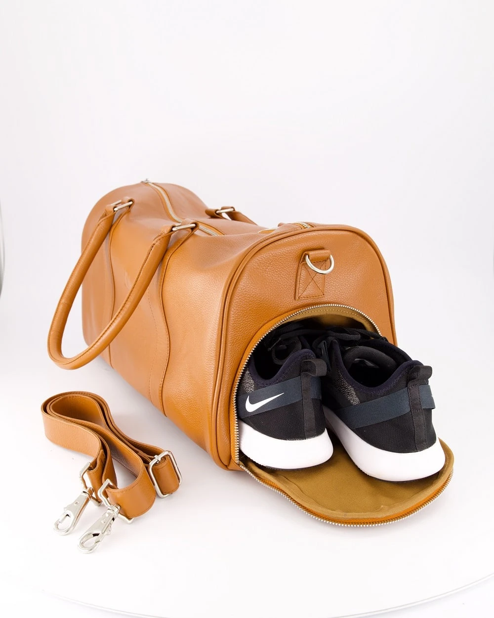 Leather Duffle Bag - photo 5