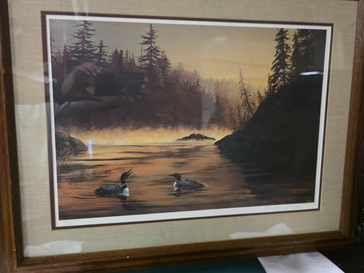 Vintage Becky Krueger-Cyr Signed Wilderness Voices Loon Print