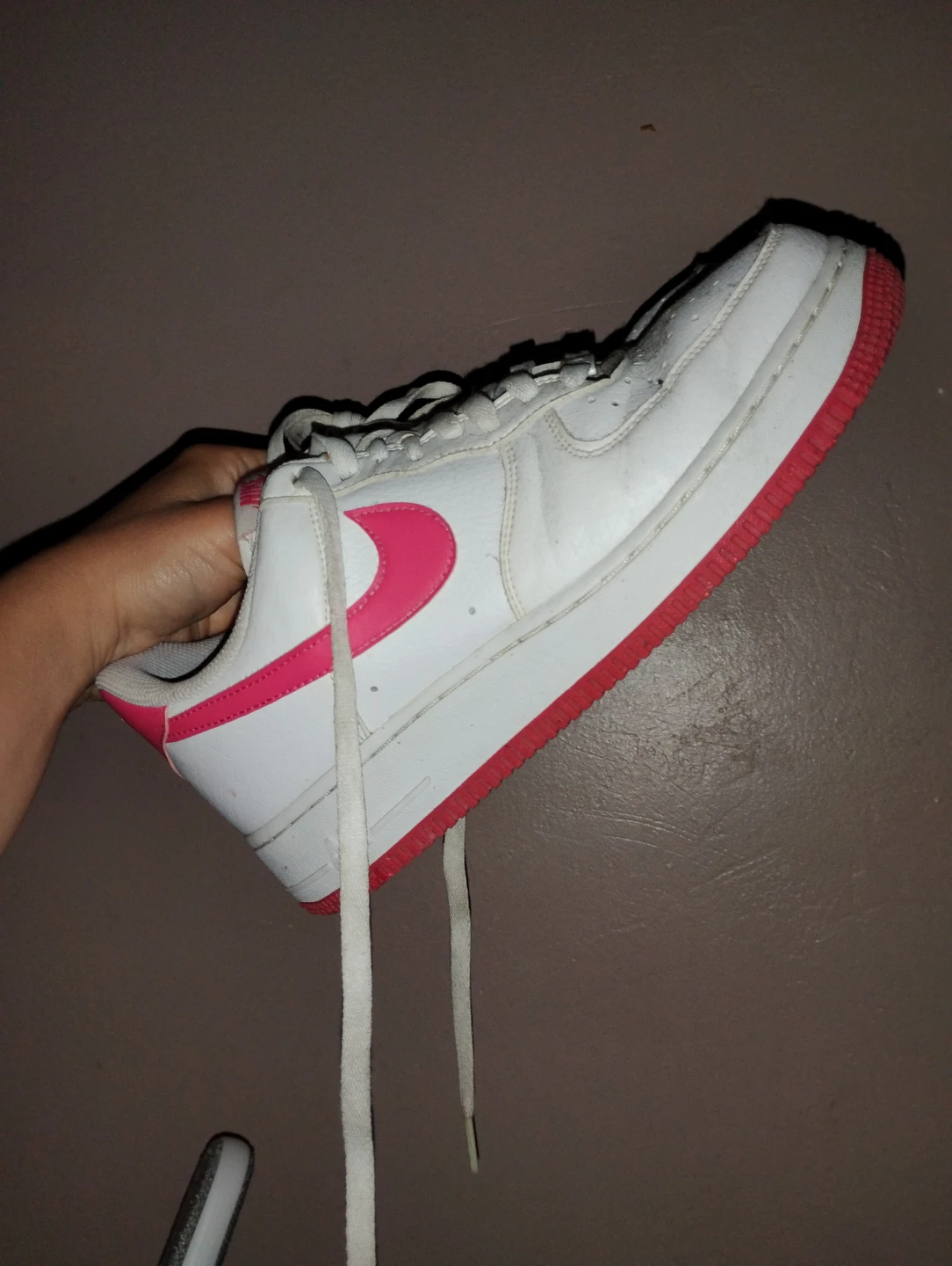 Nike Air Force 1 White Pink Women's Sneakers size 9