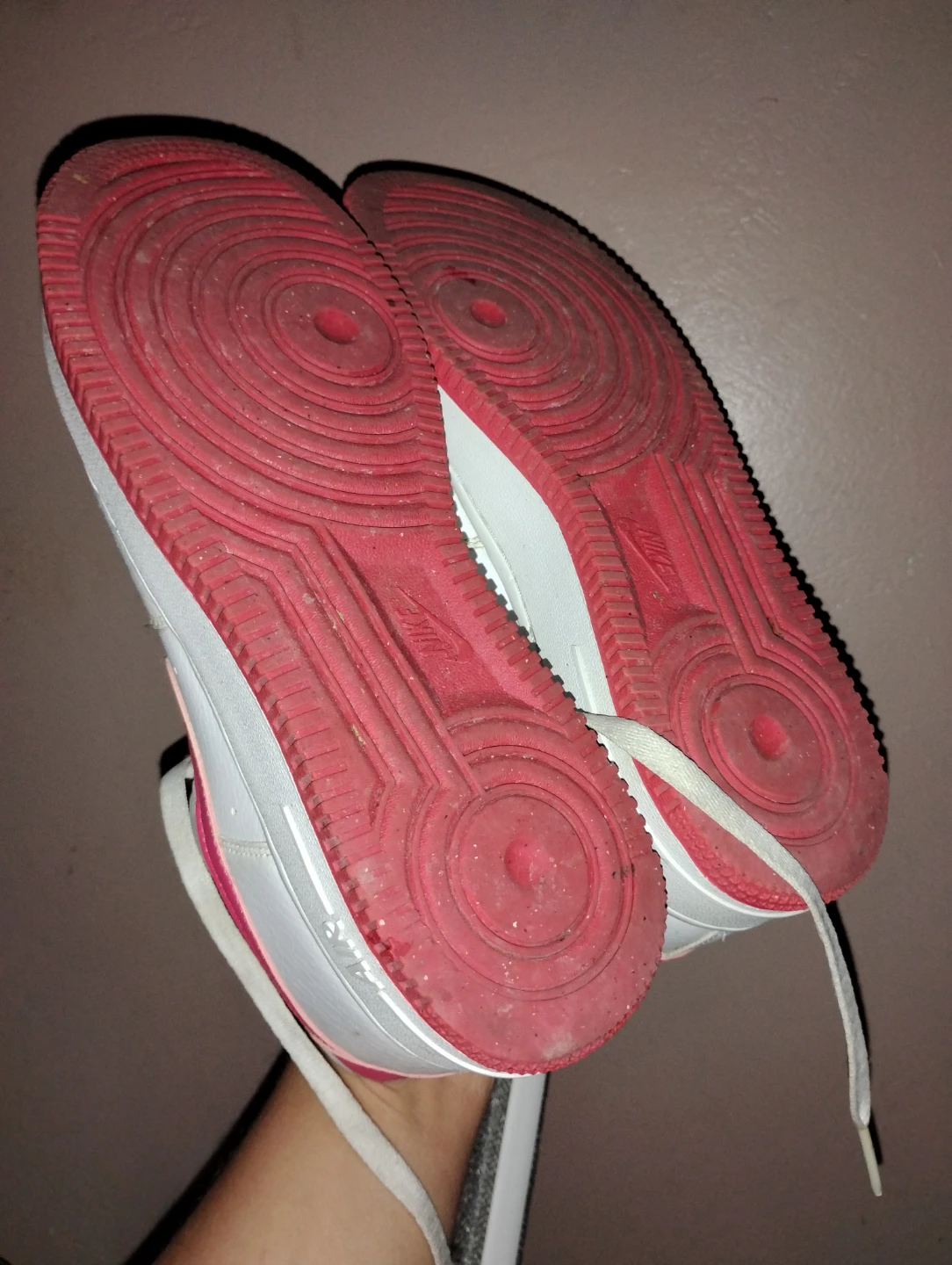 Nike Air Force 1 White Pink Women's Sneakers size 9 - photo 2