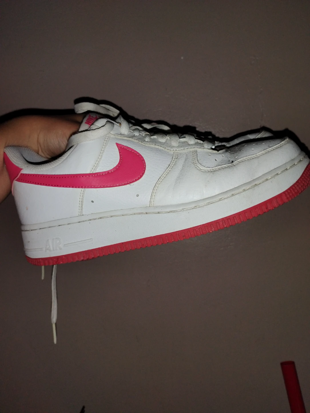 Nike Air Force 1 White Pink Women's Sneakers size 9 - photo 3