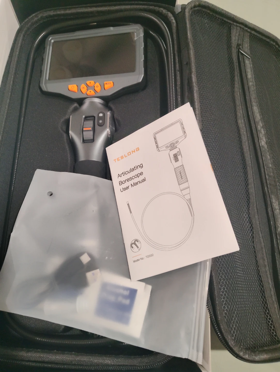 TESLONG Articulating Borescope TD500