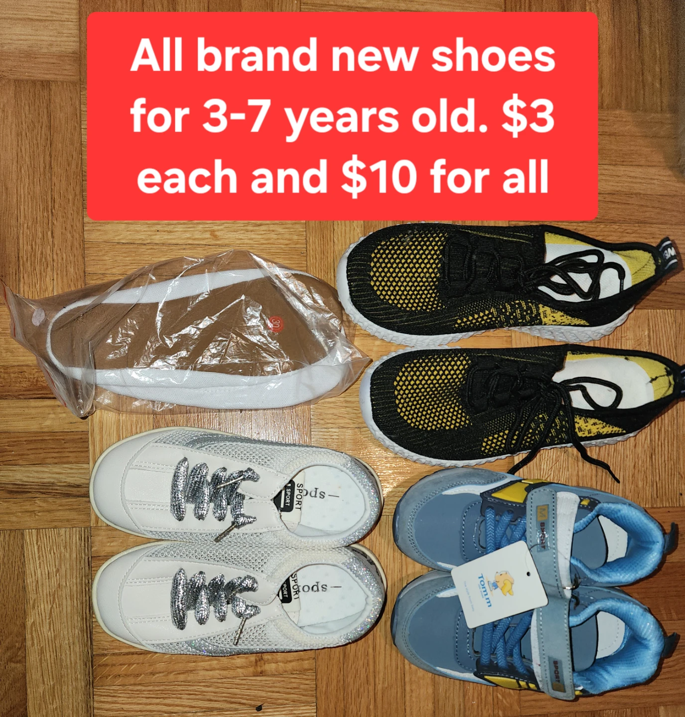 Many Kids' Shoes for Ages 2-7