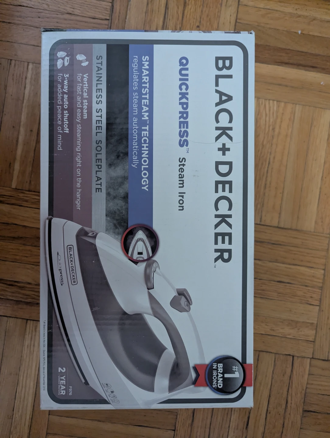 NEW BLACK+DECKER Quickpress Steam Iron