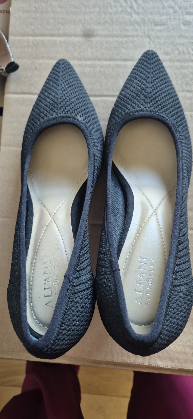 Alfani Women's Black Knit Heels