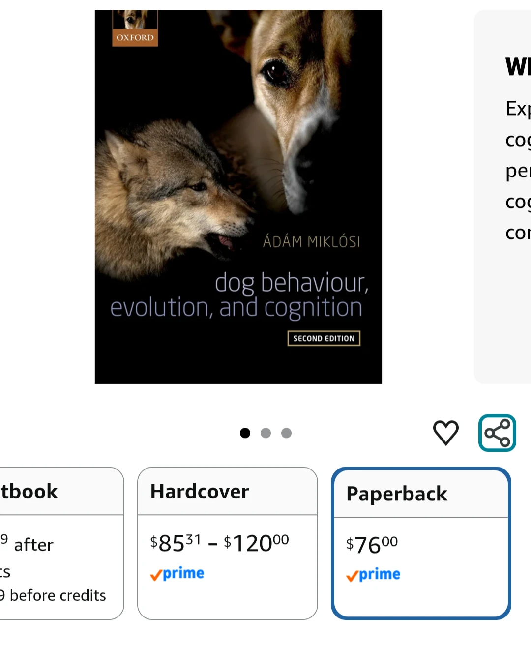 Dog Behaviour, Evolution & Cognition – Miklósi – 2nd Ed. - photo 3